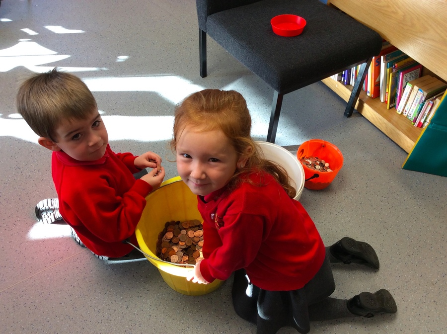 Freya and Adam sort the coins