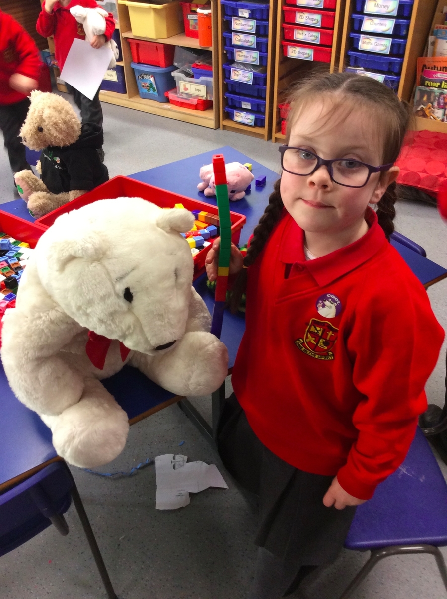 P.2D: Millie's teddy is 22 teddies long