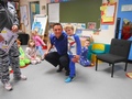 Carter's Dad-Linfield Goal Keeper, Johnny Tuffey came to read to our class..JPG