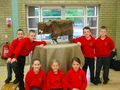 Lewis, Ben, Owen, Joshua, Hannah, Katie and Rebecca enjoying our Stone Age workshop..JPG