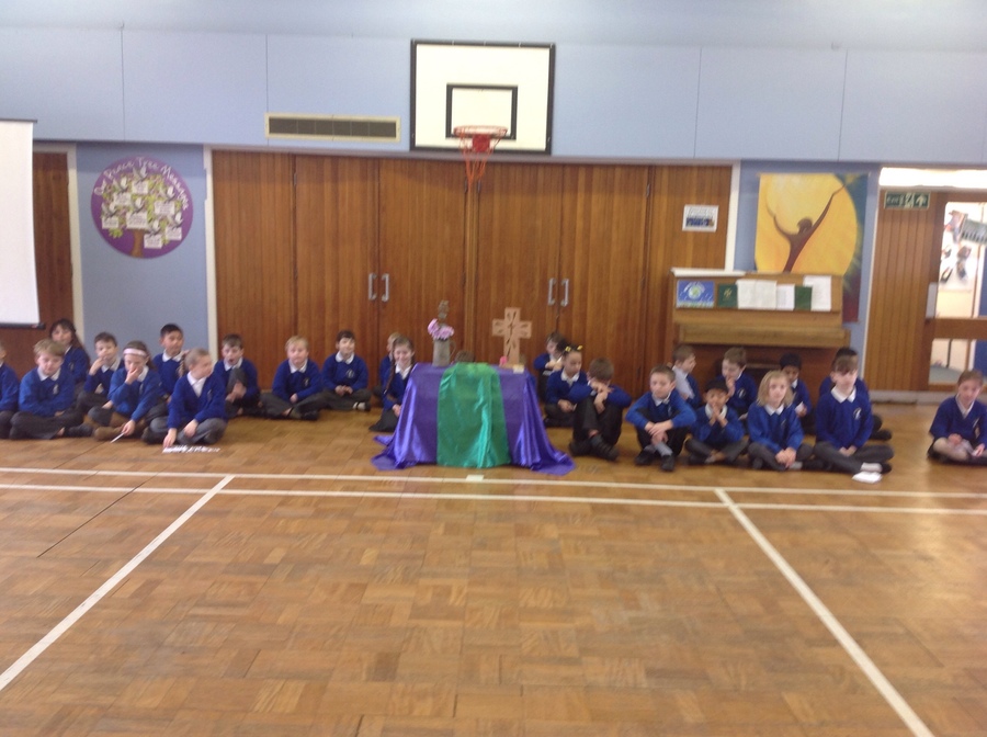 Class Three's whole school assembly about The Mass