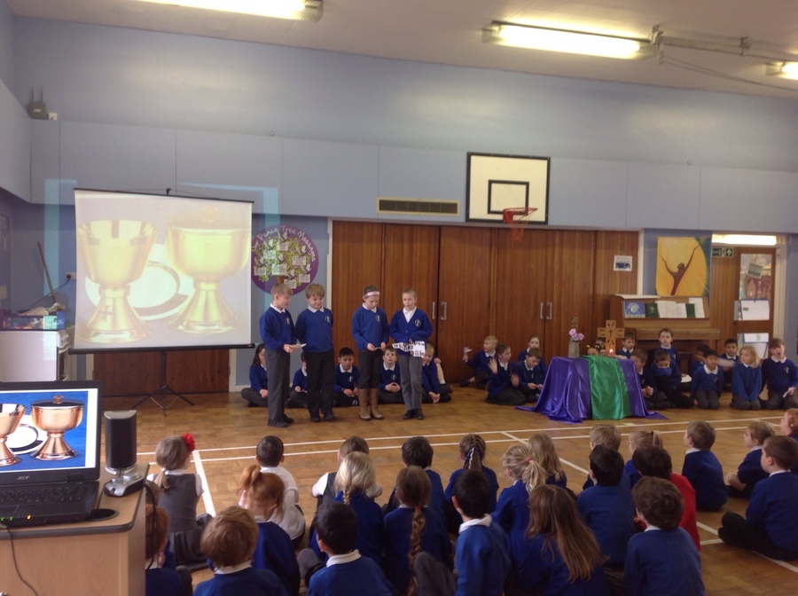 Class Three's whole school assembly about The Mass