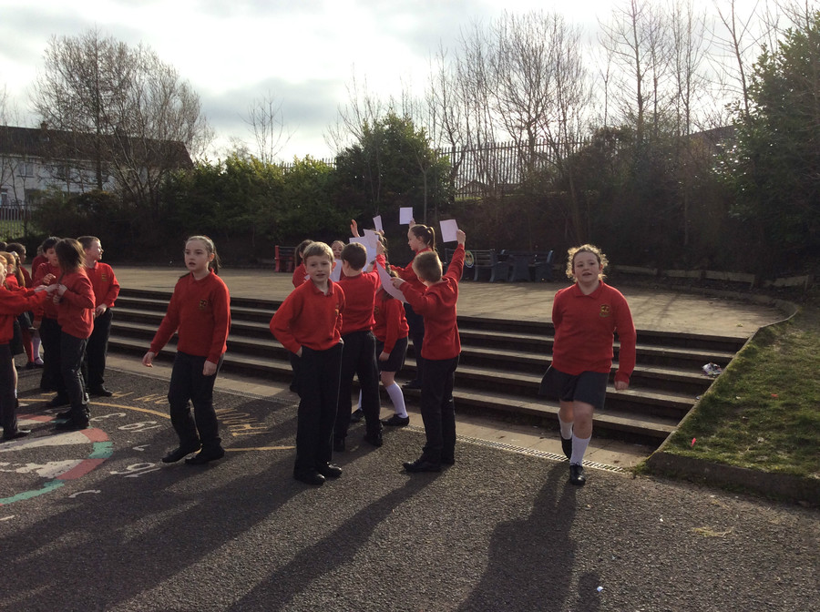 Look are our long shadows