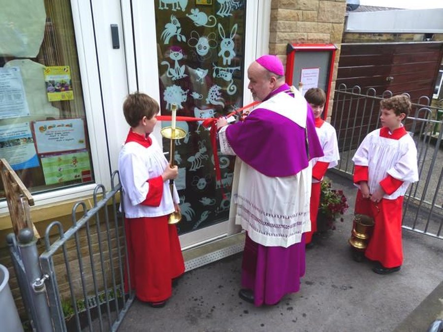 Bishop Marcus officially opens the new nursery extension