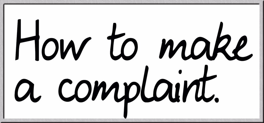 How to make a complaint