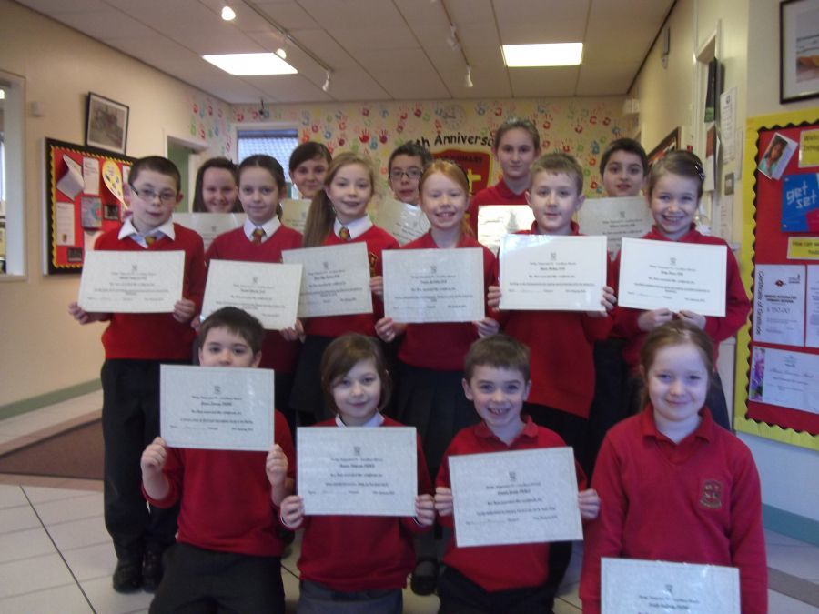 Key Stage 2 Excellence Award Winners for February