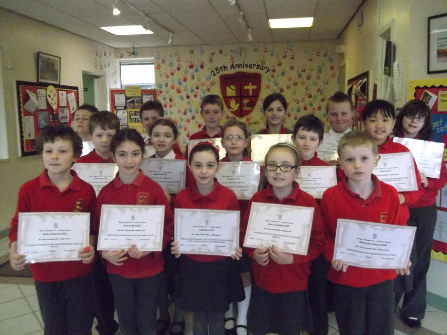 Key Stage 2 Excellence Award Winners for March