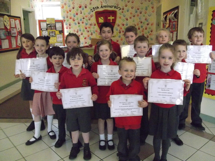 Key Stage 1 Excellence Award Winners for April