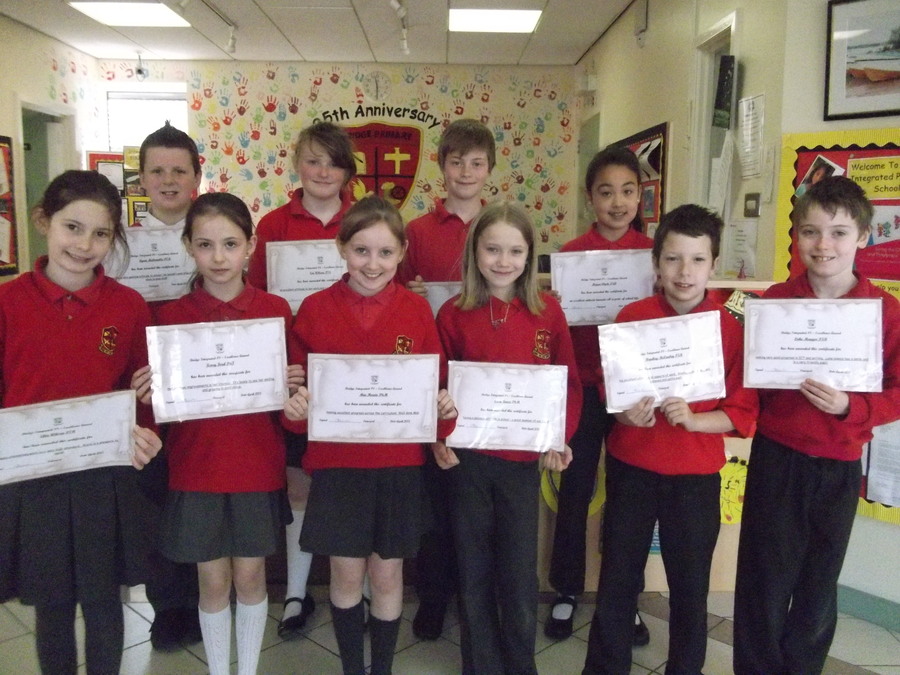 Key Stage 2 Excellence Award Winners for April