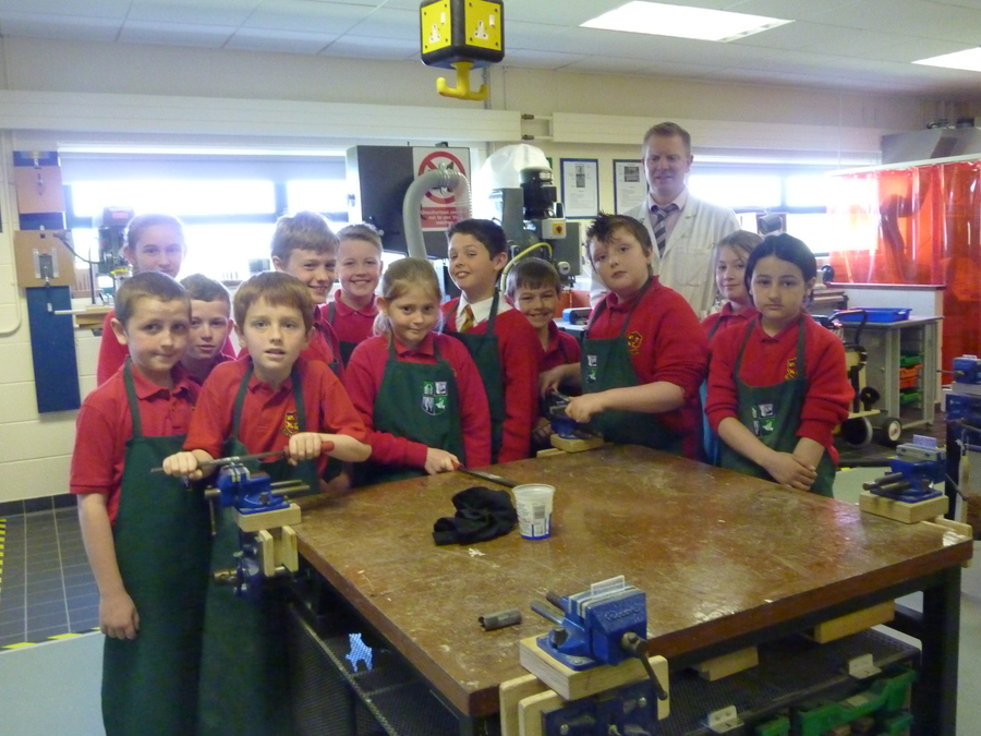 In the Technology suite ready to make some keyrings.