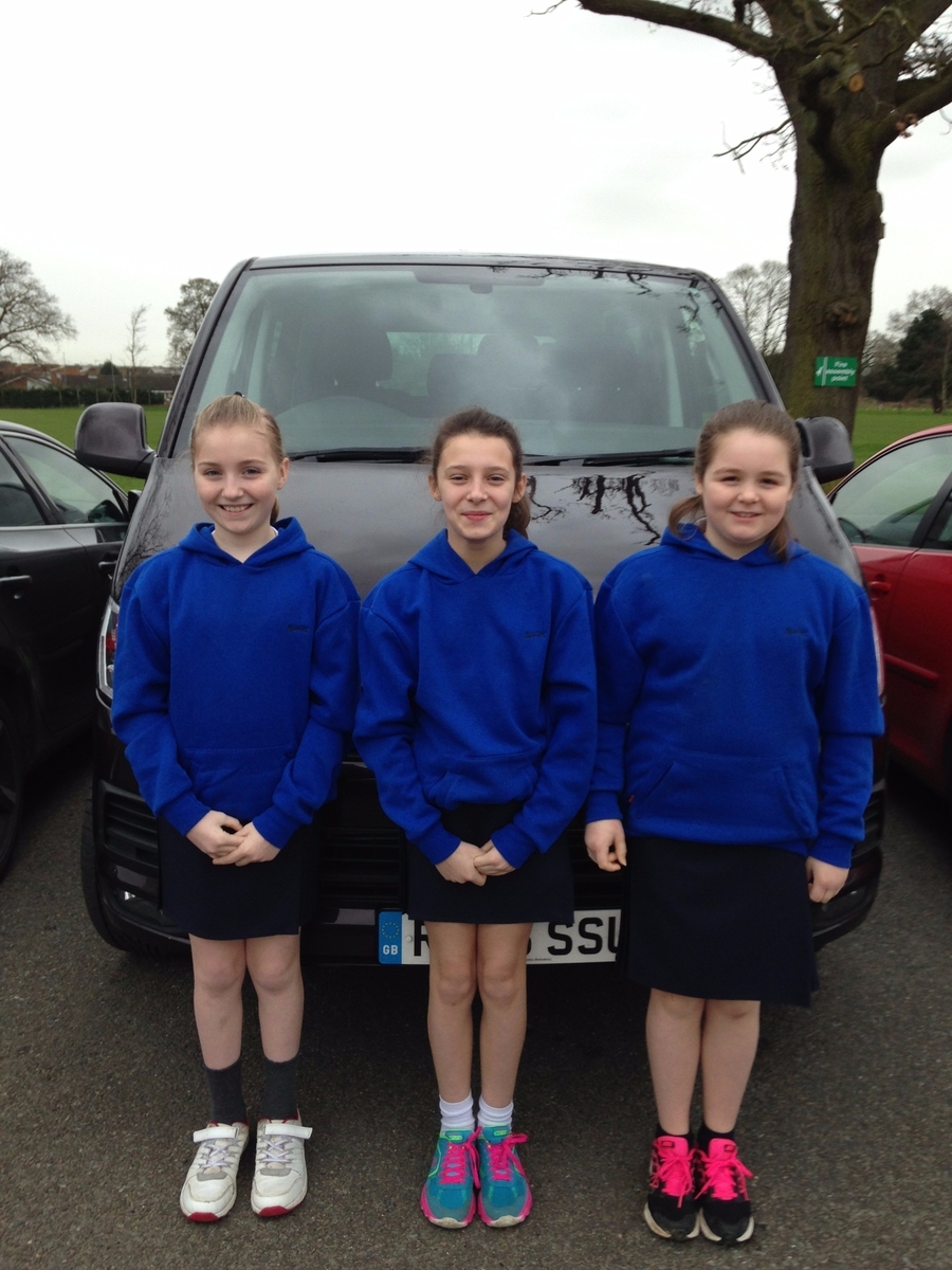 Lucy, Violet and Molly -  AGT Netball Day at St Joseph's, February 2016