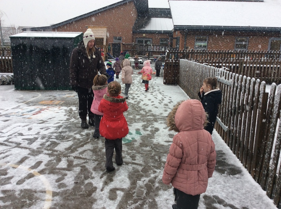 We loved being outside in the snow!