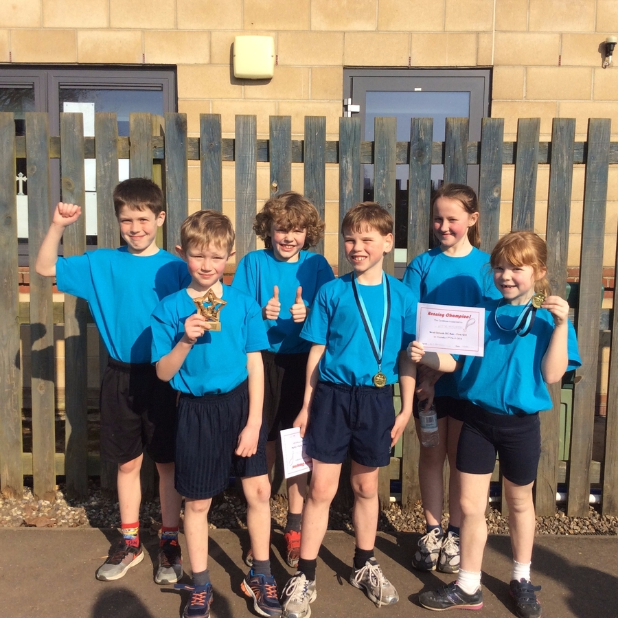 Small Schools XC Run - March 2016 Luke and Lottie won their races and Elmsett won overall!