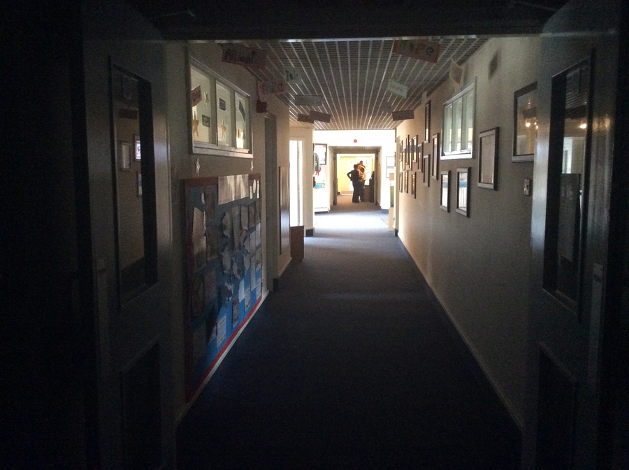 Look how dark the main corridor was during Earth Hour!