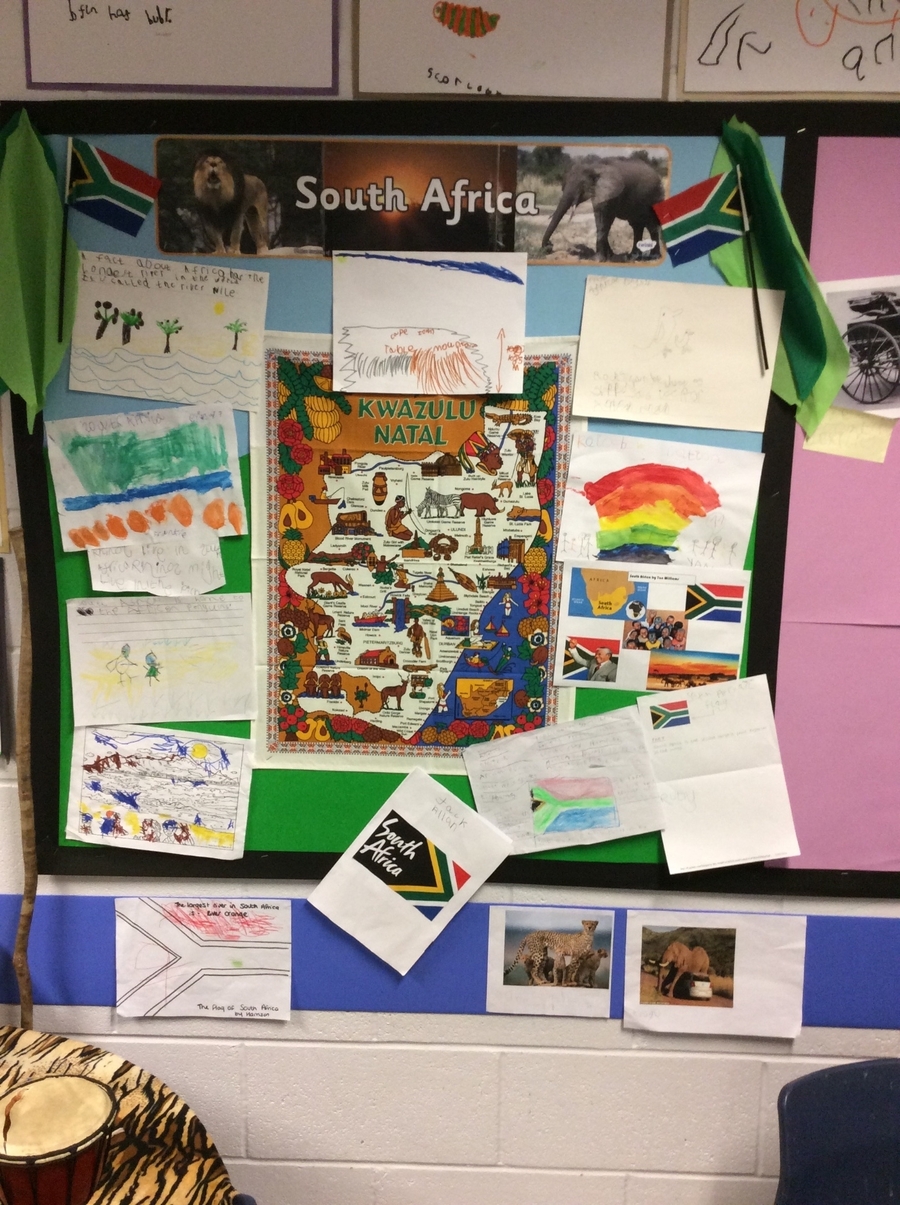 We learnt all about South Africa during our topic. We found out facts about the country, animals, weather and much more! Have a look below at some of our super research!