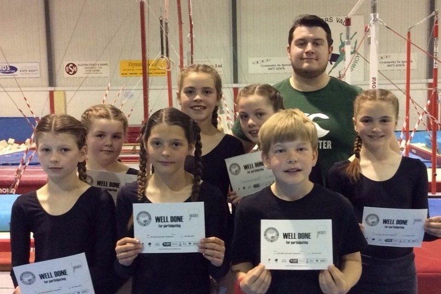 Year 5/6 gymnastics competition at Pipers Vale, May 2016 - 4th place