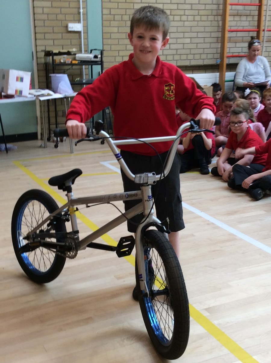 Congratulations to Harry who won this fabulous bike in the Big Pedal raffle!