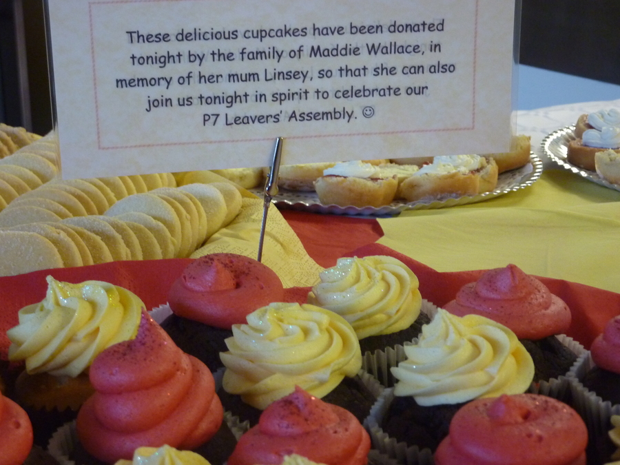 Many thanks to Maddie and her family for the very kind donation of cupcakes.  They were delicious!