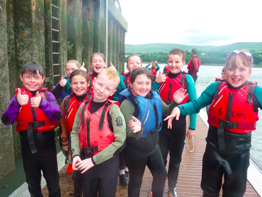 Thumbs up for everyone for just completed their penguin pier jump!