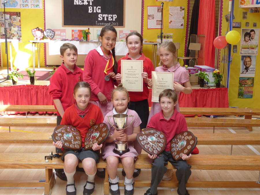 Some Proud Award Winners from P.4-P.7