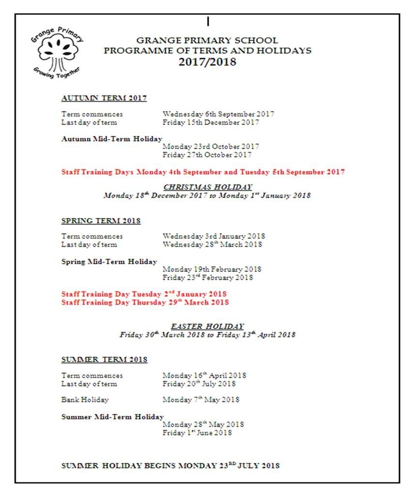 Workbooks teach-nology.com worksheets : Grange Primary School - Dates & Attendance