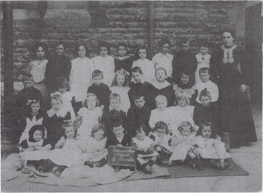 Infant class with Miss Slade late 19th century