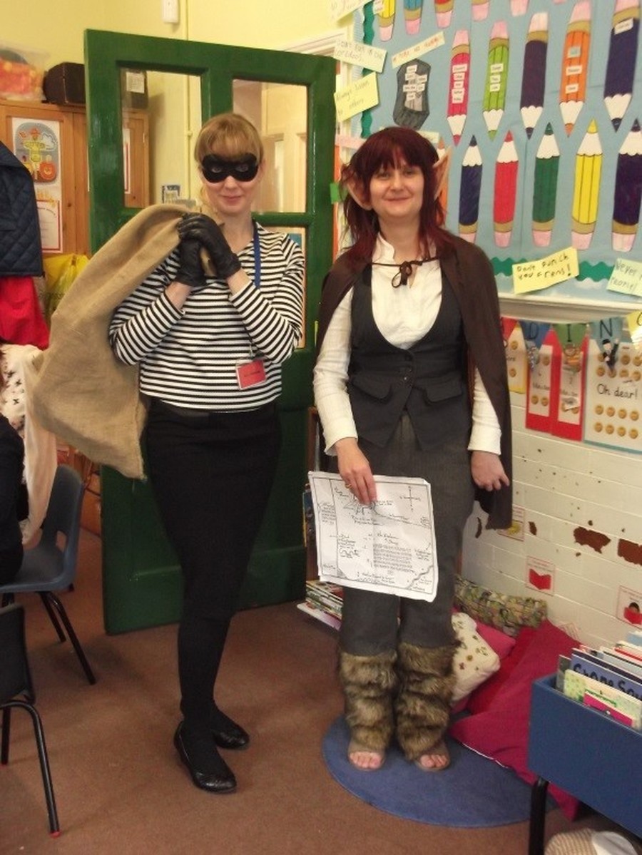 Dressing up for World Book Day - Burglar Betty & Bilbo Baggins